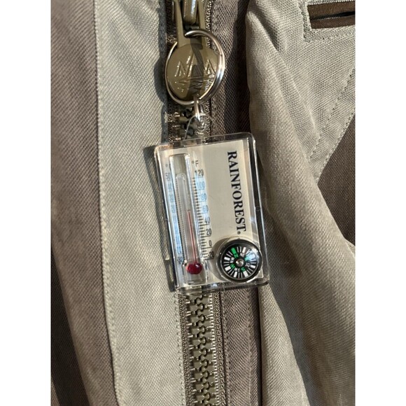 Rainforest Mens Brown Zip Up Removable Liner Down Winter Jacket Nordstrom Size L - Picture 4 of 16